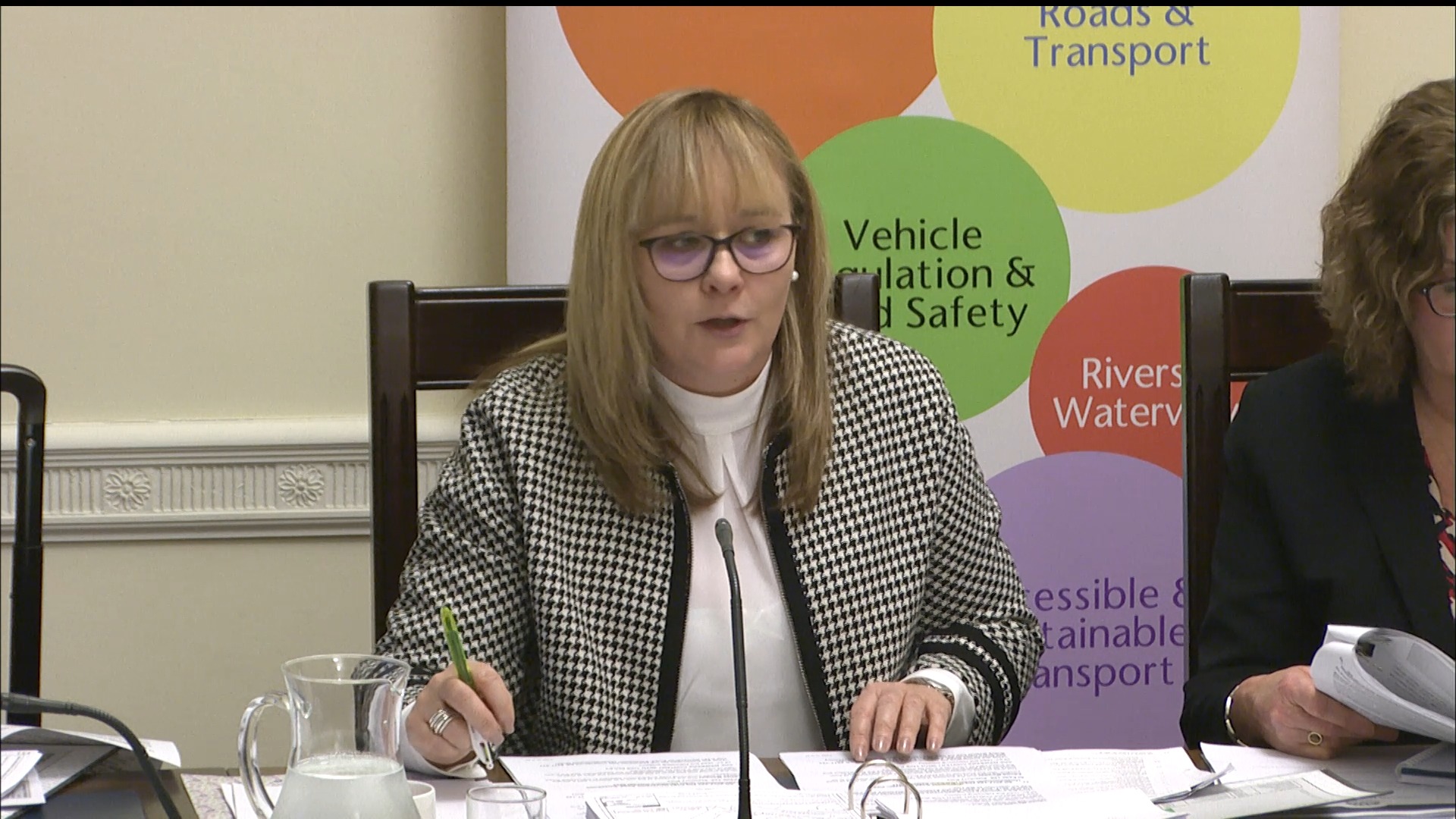 Committee Chairperson, Michelle McIlveen, during the Infrastructure Committee meeting on 21 January 2020.