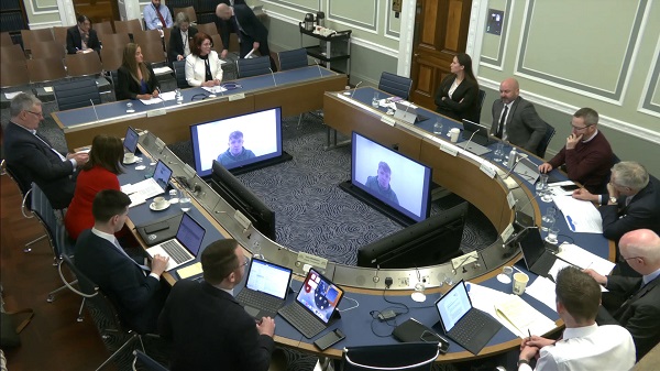 The Committee for the Economy sitting in a committee room at Parliament Buildings