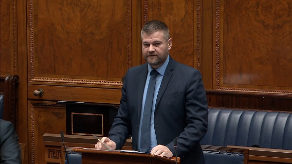 Colin McGrath speaking in the Assembly Chamber
