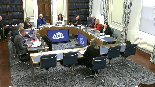 The Committee for Justice sitting in a committee room at Parliament Buildings