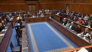 Wide angle view of the Assembly Chamber with member's seated
