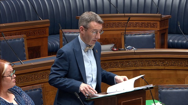Agriculture, Environment and Rural Affairs Minister speaking in the Assembly Chamber