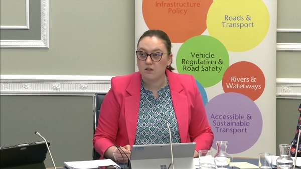 Committee Chair Deborah Erskine sitting in a committee room in Parliament Buildings