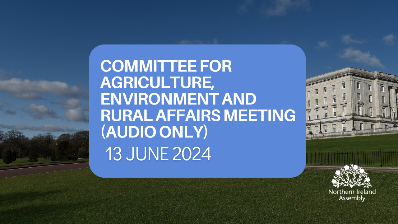 Committee for Agriculture, Environment and Rural Affairs Meeting - 13 June 2024 (Audio only)