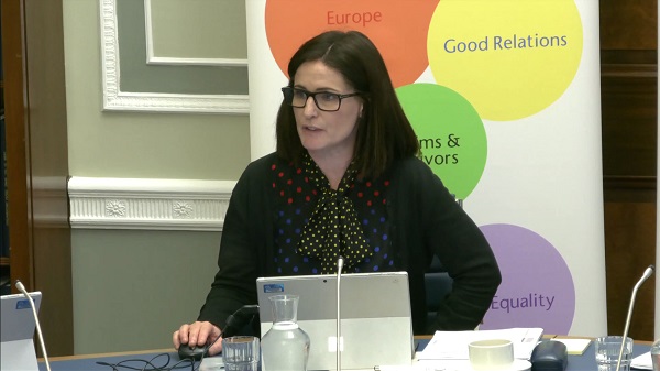 Committee Chair Paula Bradshaw sitting in a committee room in Parliament Buildings