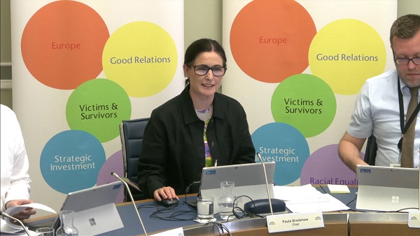 Committee Chair Paula Bradshaw sitting in a committee room in Parliament Buildings
