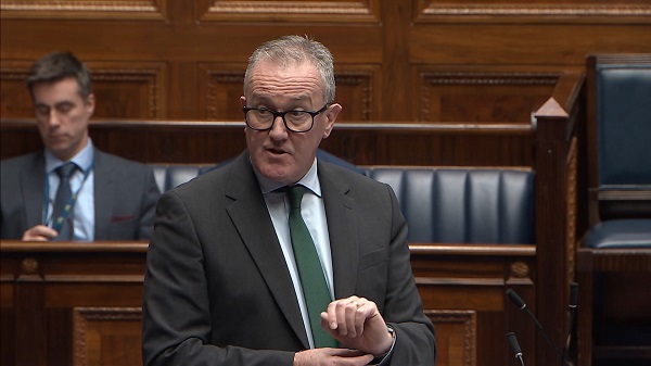 Minister for the Economy Conor Murphy answers questions in the Assembly Chamber