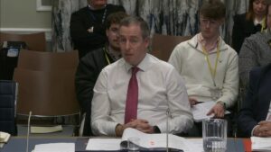 Education Minister Paul Givan, providing evidence to the Committee for Education on Wednesday 5 February 2025.