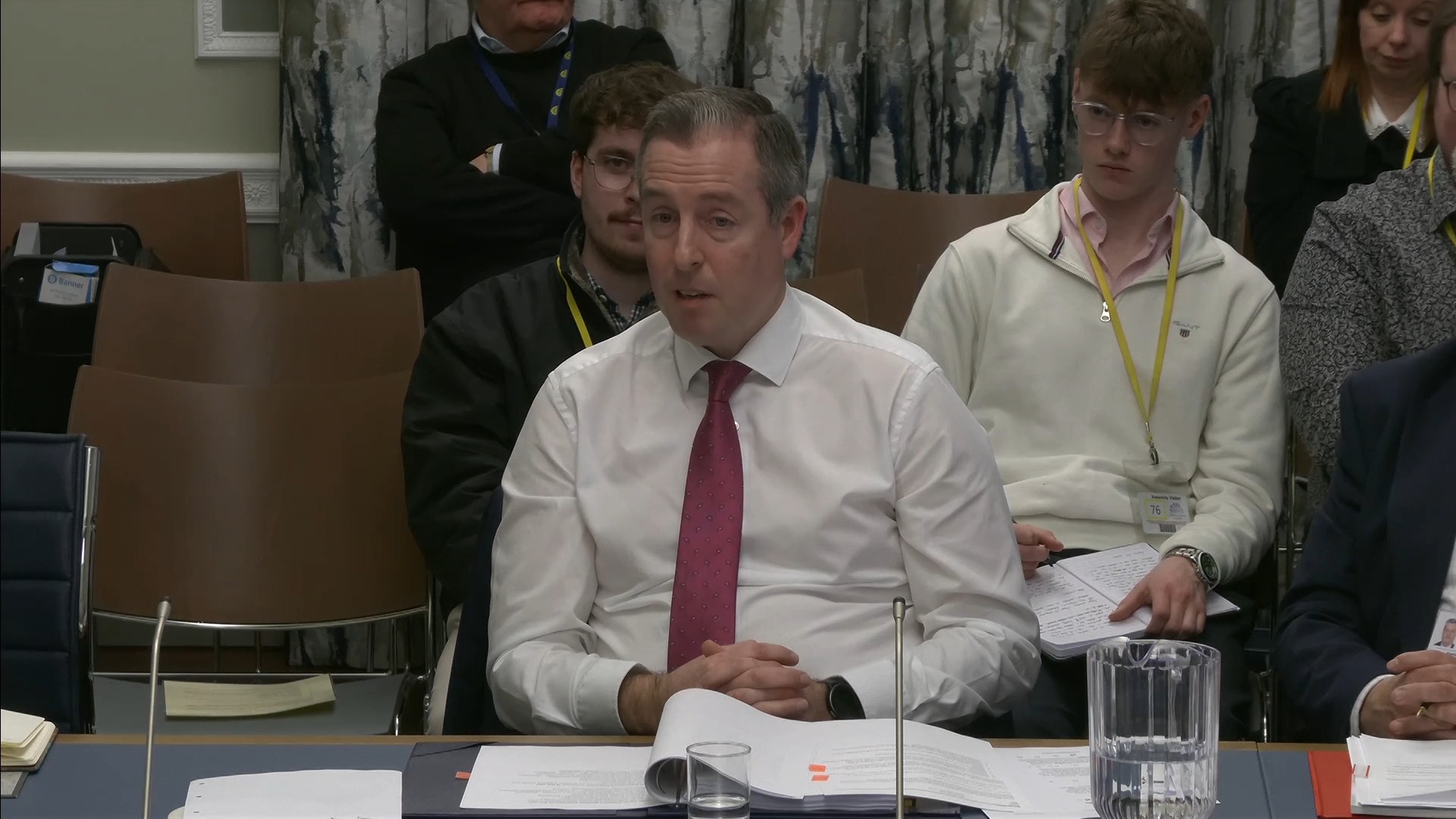 Education Minister Paul Givan, providing evidence to the Committee for Education on Wednesday 5 February 2025.
