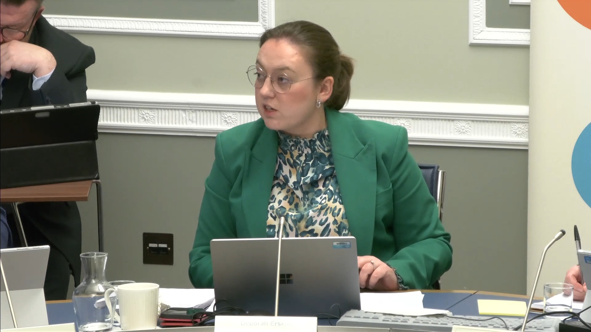 Chaireperson of the Infrastructure Committee, Deborah Erskine, during a meeting on Wednesday 5 February 2025.