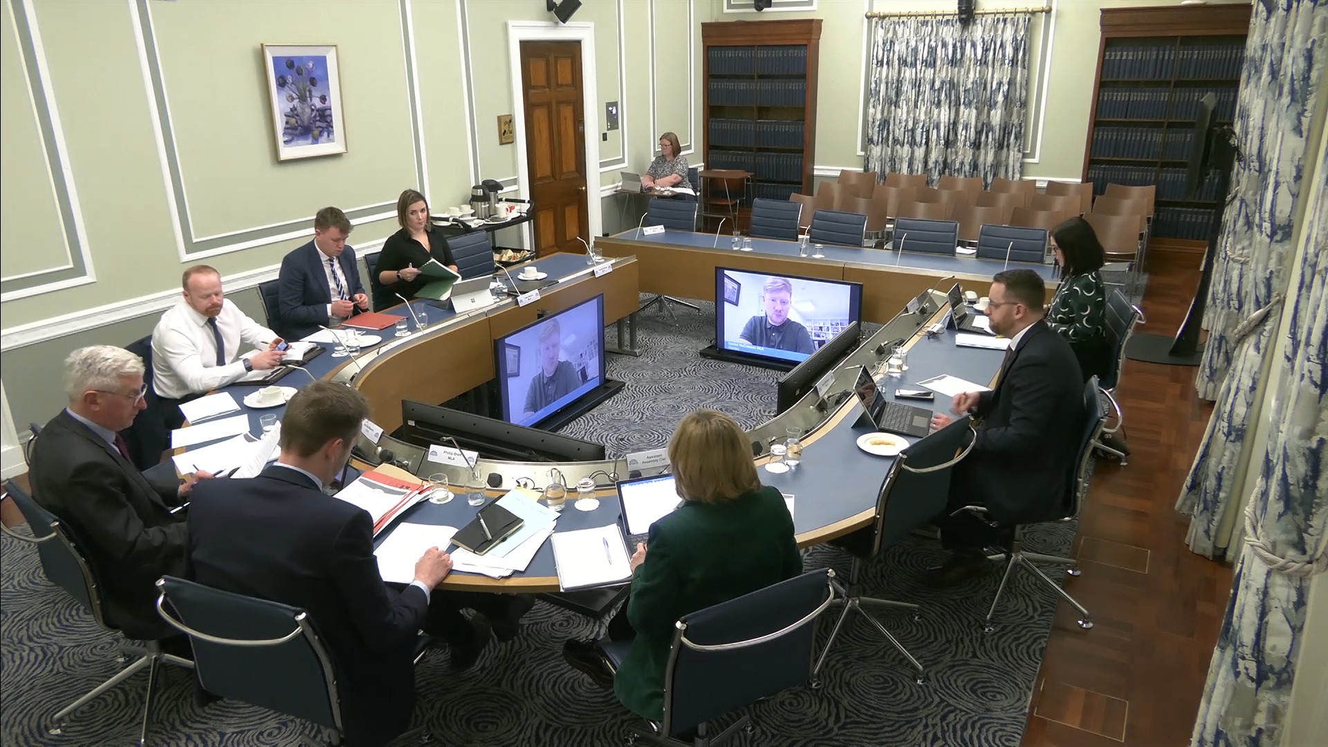 The Ad Hoc Committee on the Assembly Members (Remuneration Board) Bill meet for the first time in room 29, Parliament Buildings.