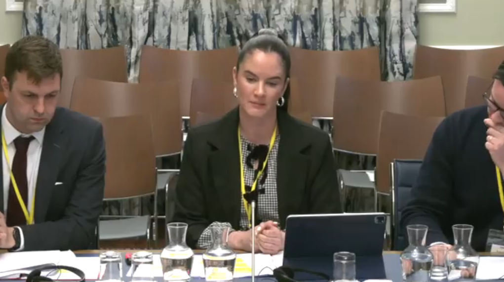 Conradh na Gaeilge briefing the Committee for Communities on Irish language.