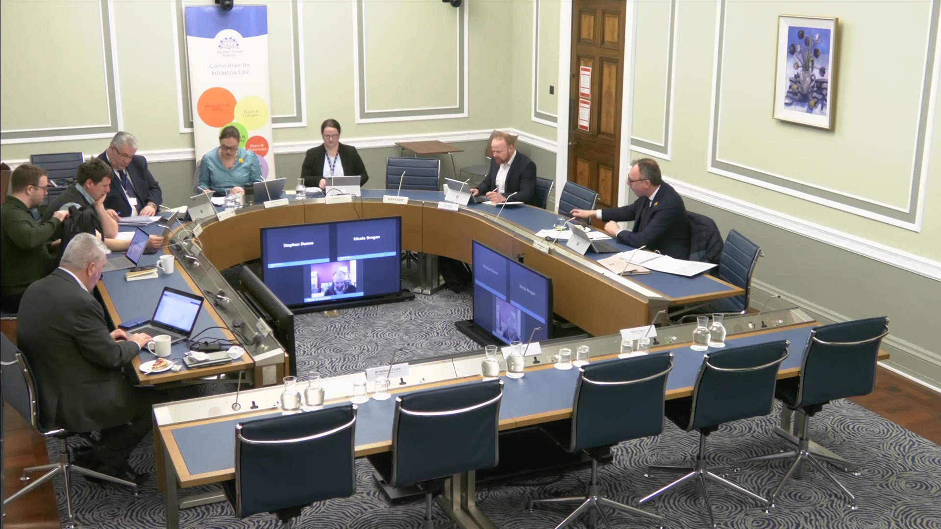 The Committee for Infrastructure prepare to begin its meeting on Wednesday 5 March 2025.