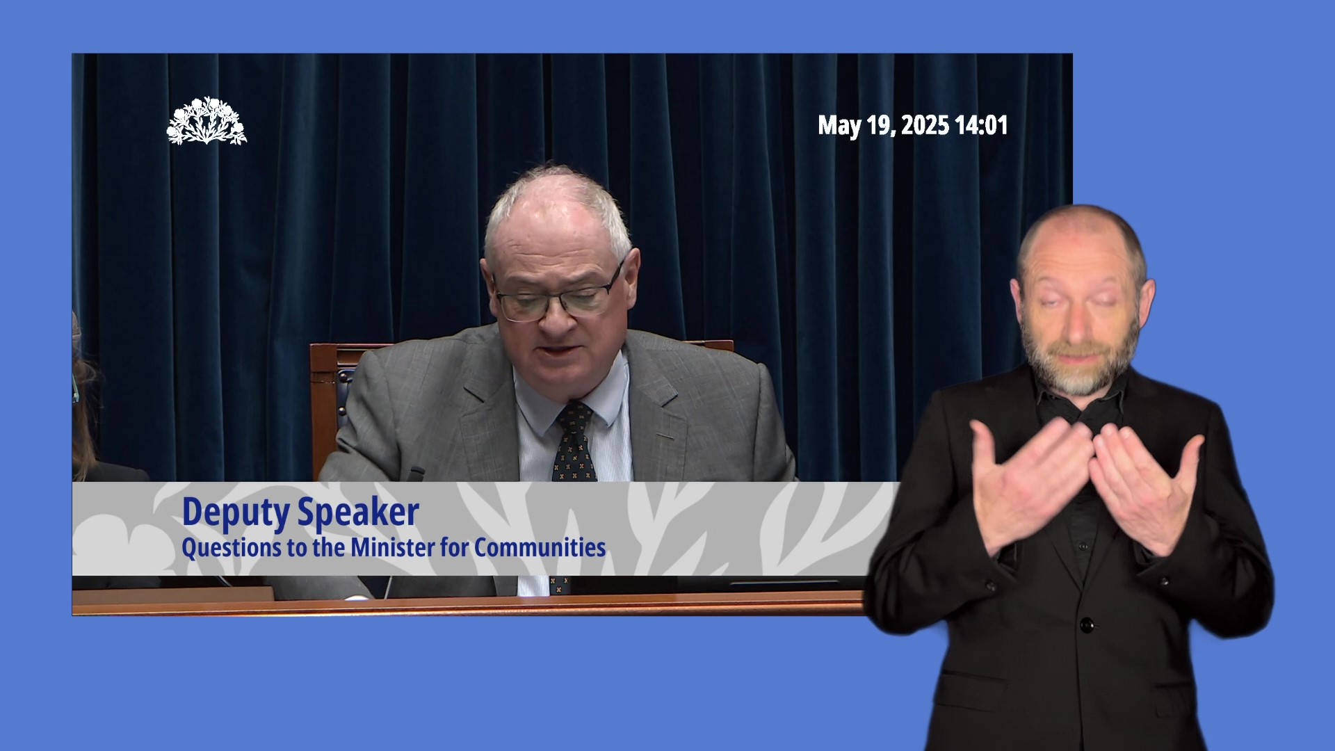 The Minister for Communities answers oral questions on Monday 19 May 2024